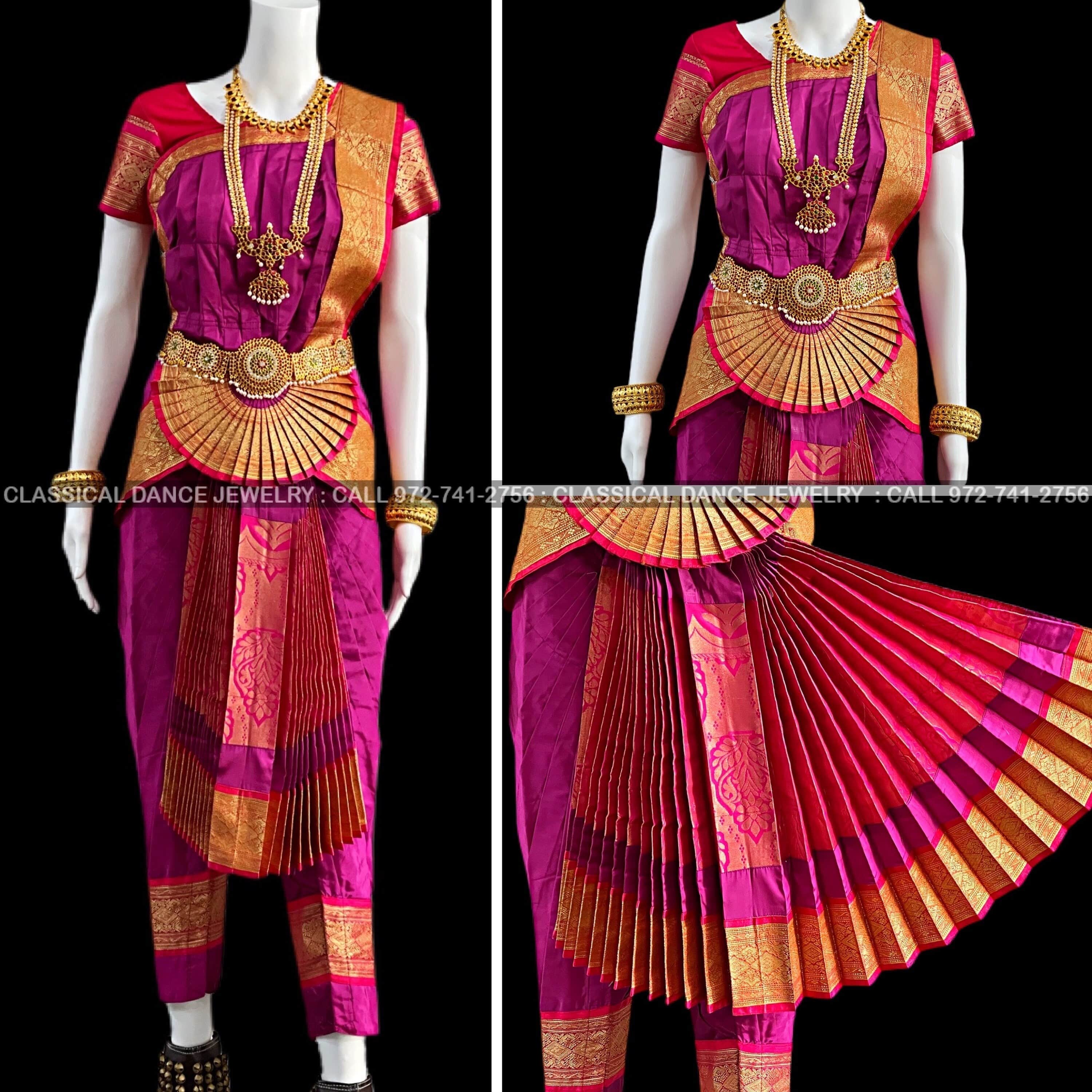 silk Bharatanatyam Dance Costume at Rs 10999 in Chennai | ID: 21529426188